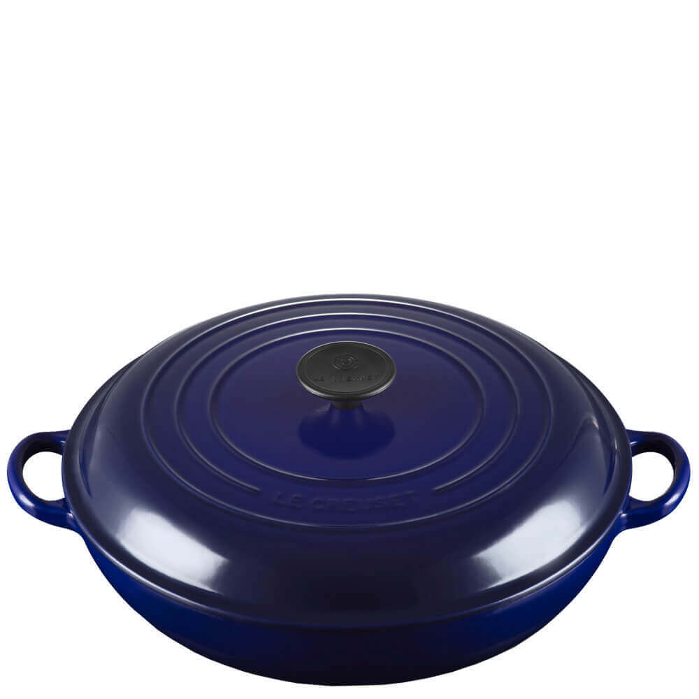 Le Creuset Indigo Cast Iron Shallow Casserole 30cm